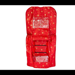 Honey-Can-Do Hanging Gift Wrap Organizer Red Snowflake